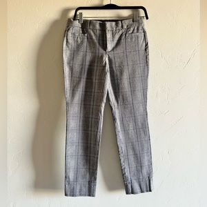 Express plaid slim fit trousers business casual